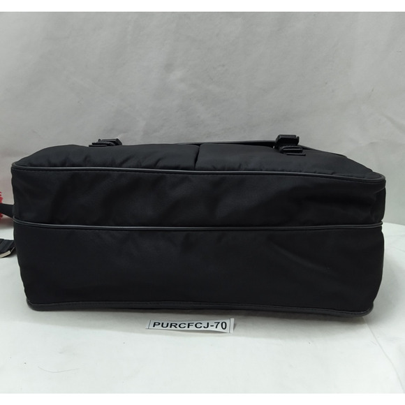 Prada Black Nylon Double Pushlock Flap Closure Messenger Crossbody Bag - Picture 7 of 16